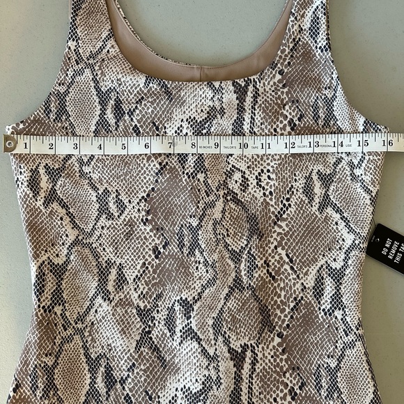 NWT Express Body Contour Collection Compression Snake-Print Dress Women’s Medium - Picture 4 of 9